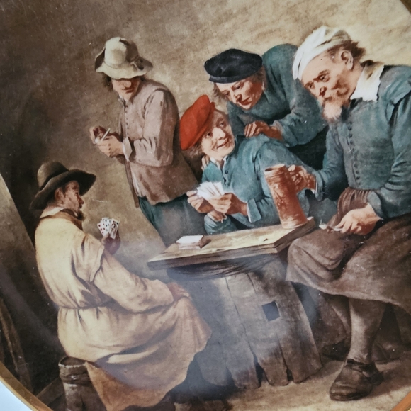 Vintage The Card Player Plate - Picture 3 of 5